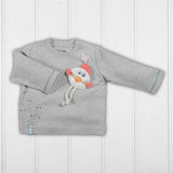 Organic sweatshirt met lange mouwen grijs