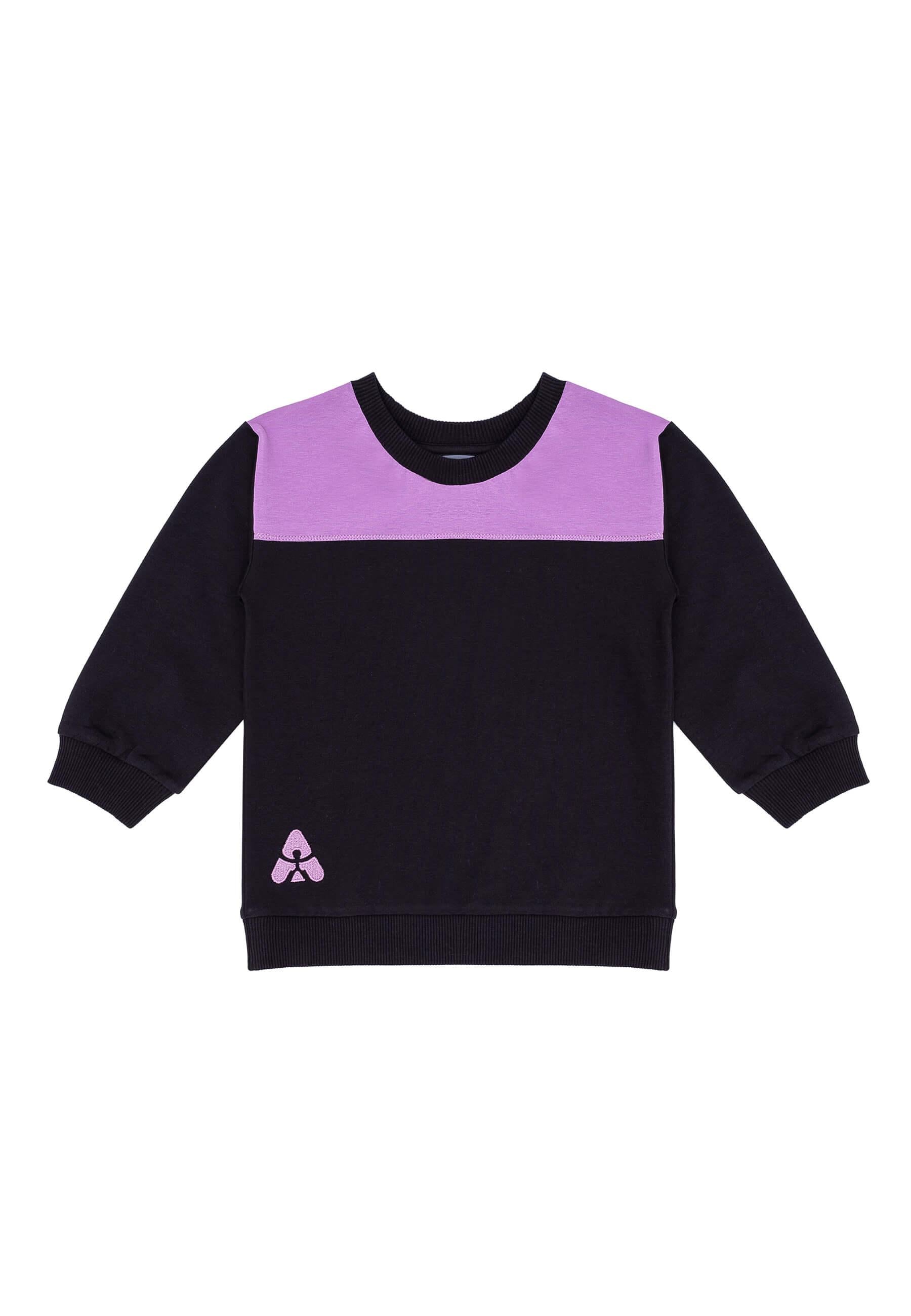 Gami - Joggingpak meisjes met lila zijstreep - Alisé kids
