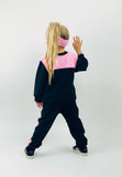 Gami - Joggingpak met roze zijstreep - Alisé kids