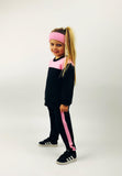 Gami - Joggingpak met roze zijstreep - Alisé kids