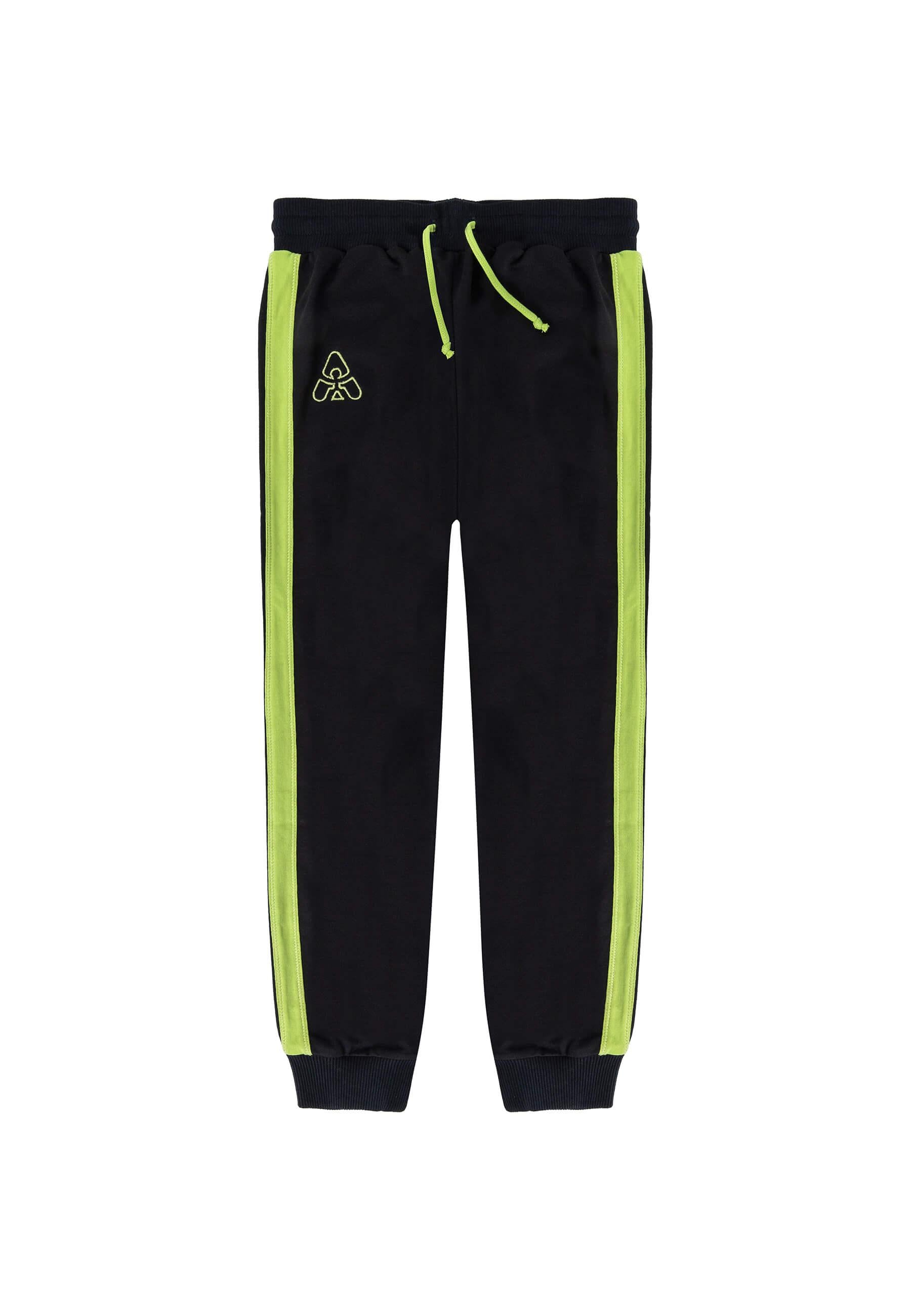 Gami - Unisex joggingpak met groen zijstreep - Alisé kids