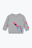 Unicorn meisjes trui met lange mouwen