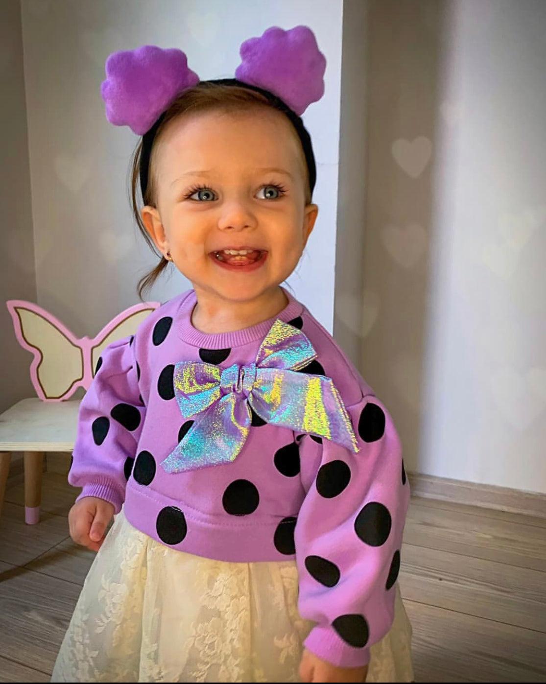 einde is genoeg Hick Baby jurk met tule rokje lila – Alisé kids