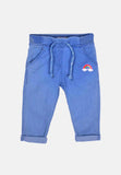 alisé - Katoenen baby meisjes broek met elastische tailleband - Alisé kids